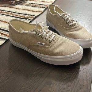 Beige Vans shoes